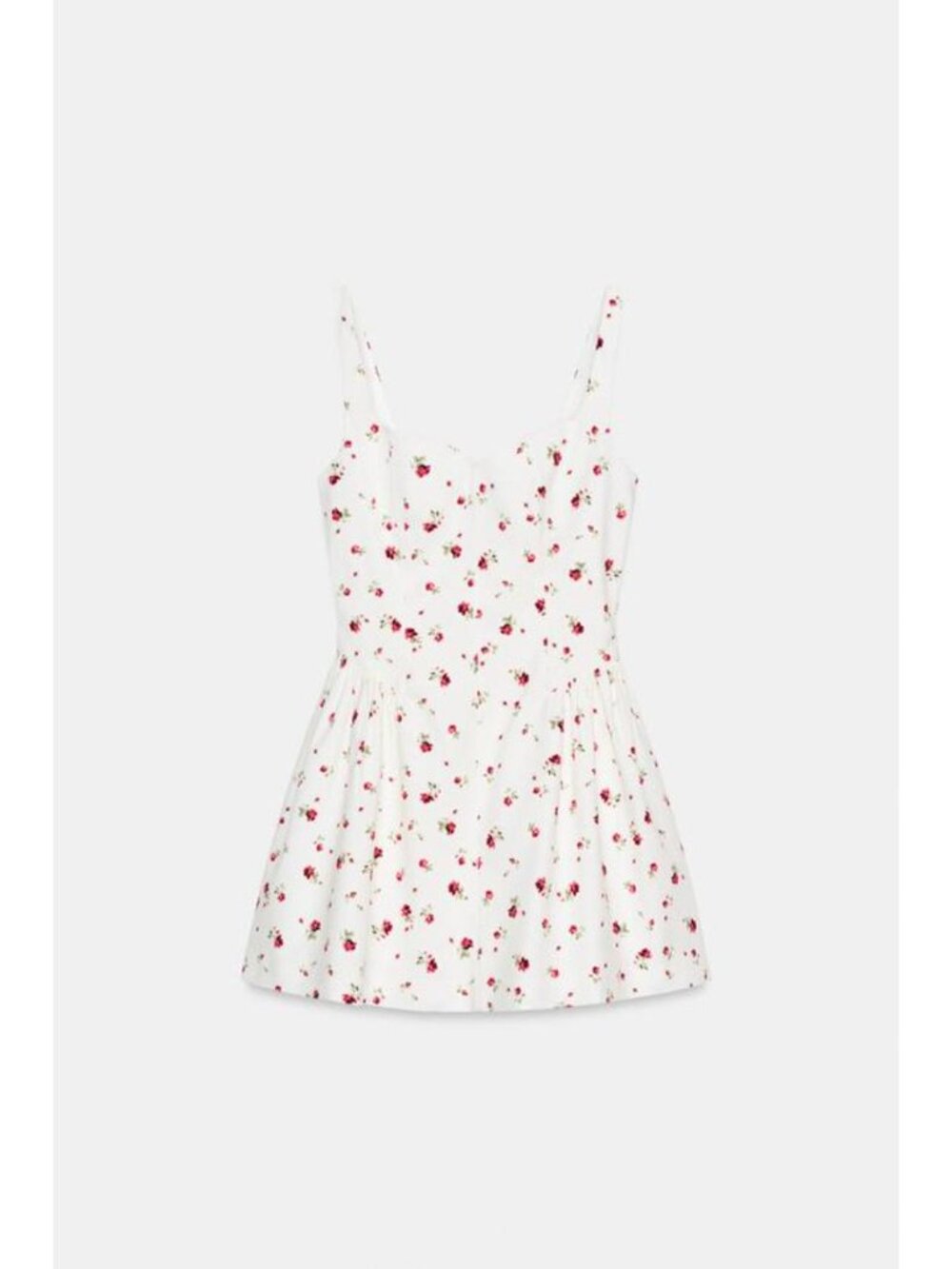 ZARA FLORAL PRINT VOLUME DRESS